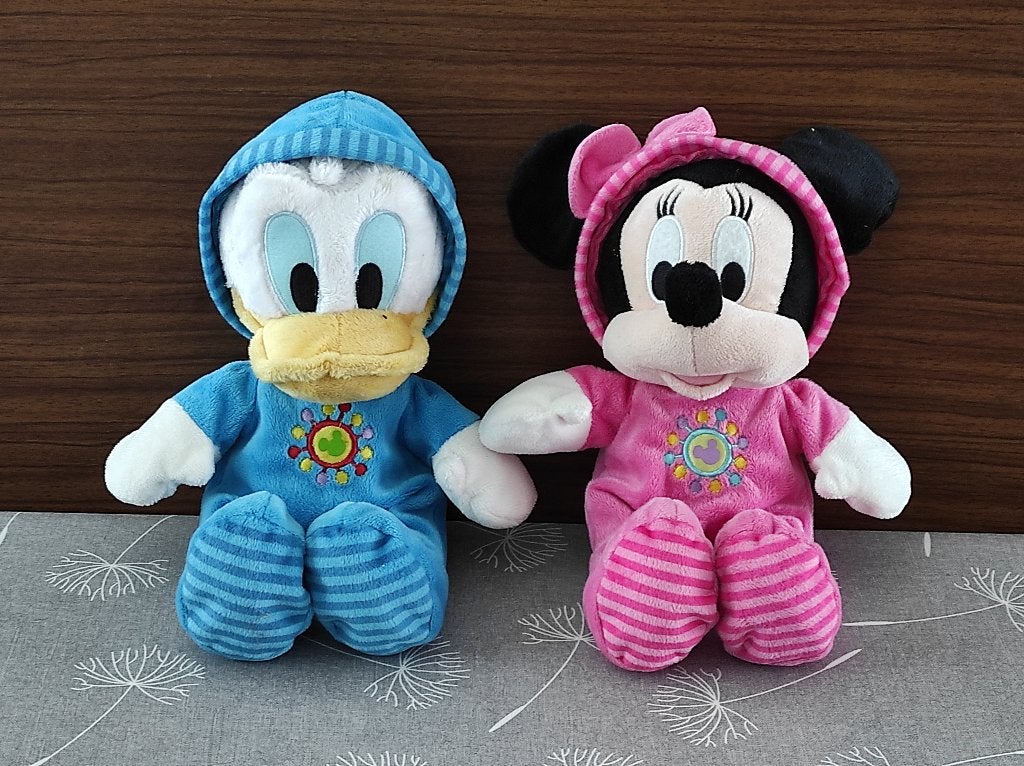 knuffels Mickey en Donald, Ophalen of Verzenden, Zo goed als nieuw