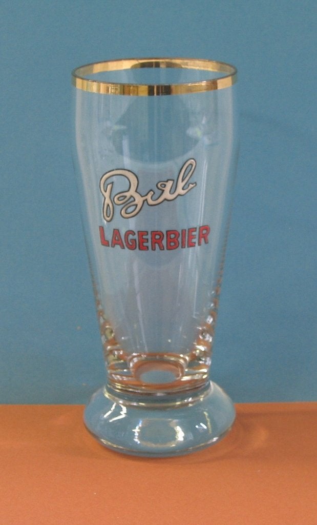BIERGLAS BAB - EMAIL 258, Verzamelen, Ophalen, Gebruikt, Glas of Glazen, Overige merken