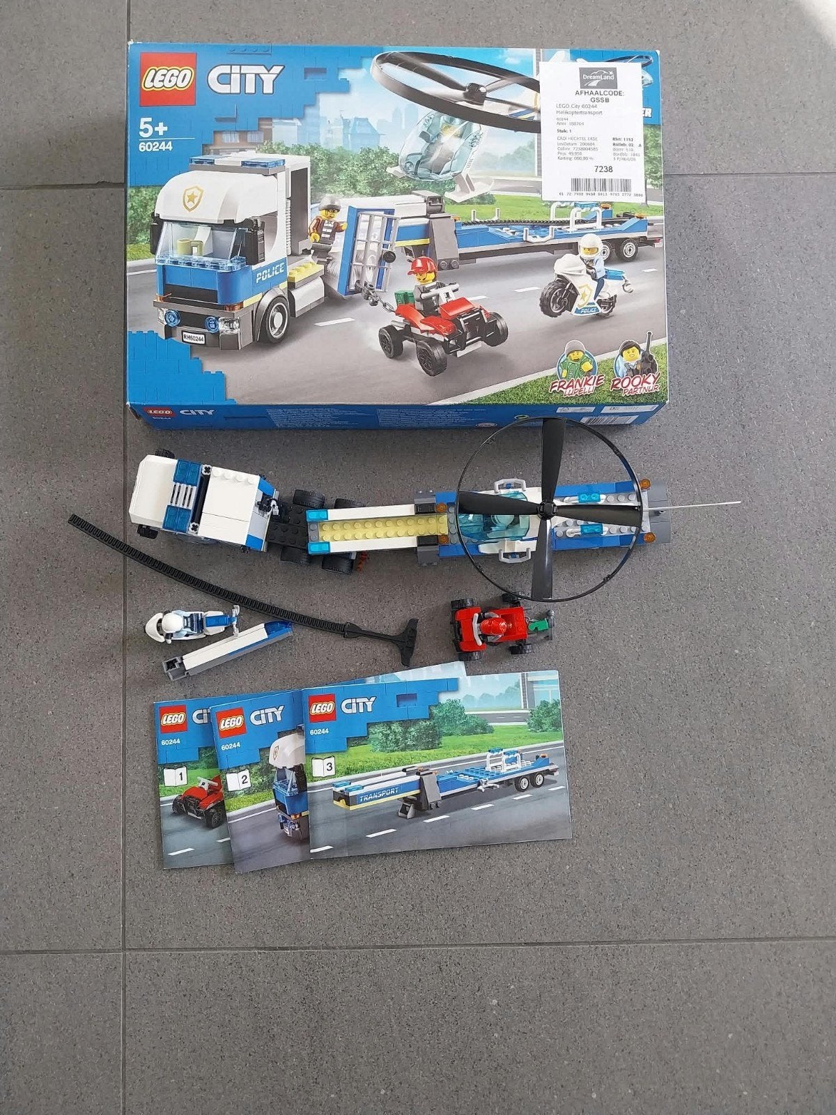 lego city helikoptertransport, Ophalen of Verzenden, Zo goed als nieuw, Overige merken