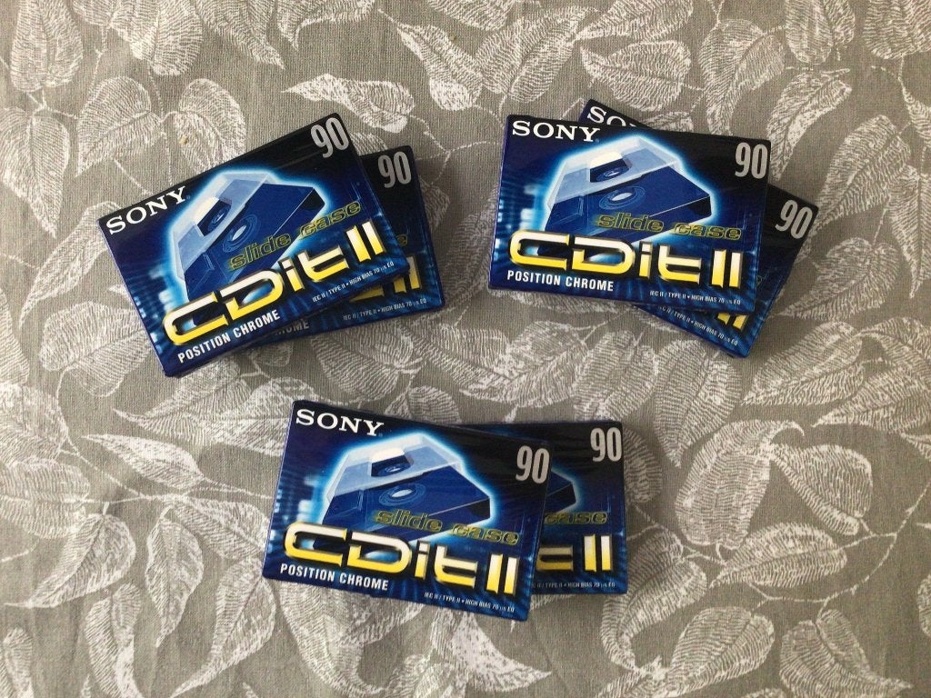 cassettes Sony CDit II 90, CD & DVD, Cassettes audio, Enlèvement ou Envoi, Neuf, dans son emballage, 2 à 25 cassettes audio, Vierge