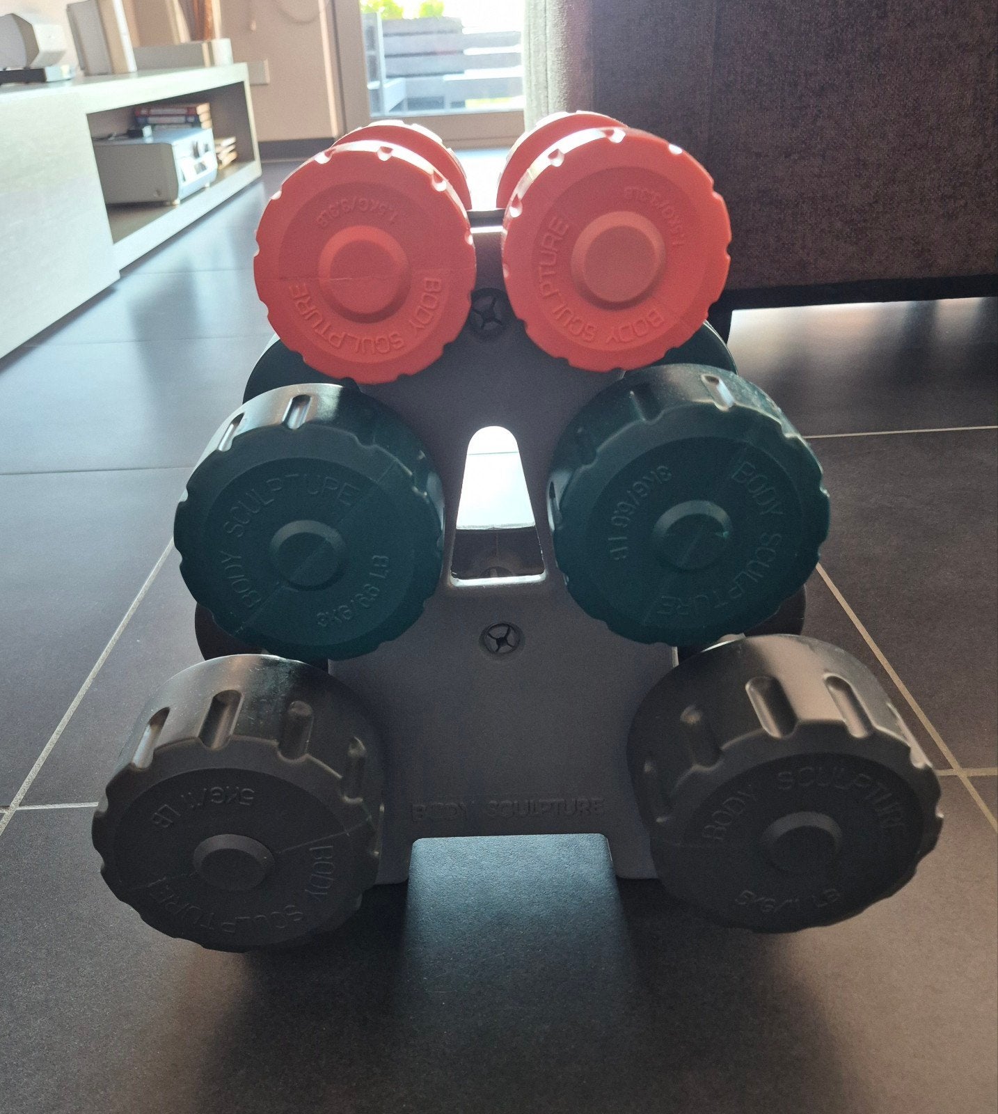 Haltersetje, Sport en Fitness, Ophalen, Zo goed als nieuw, Armen, Halterset