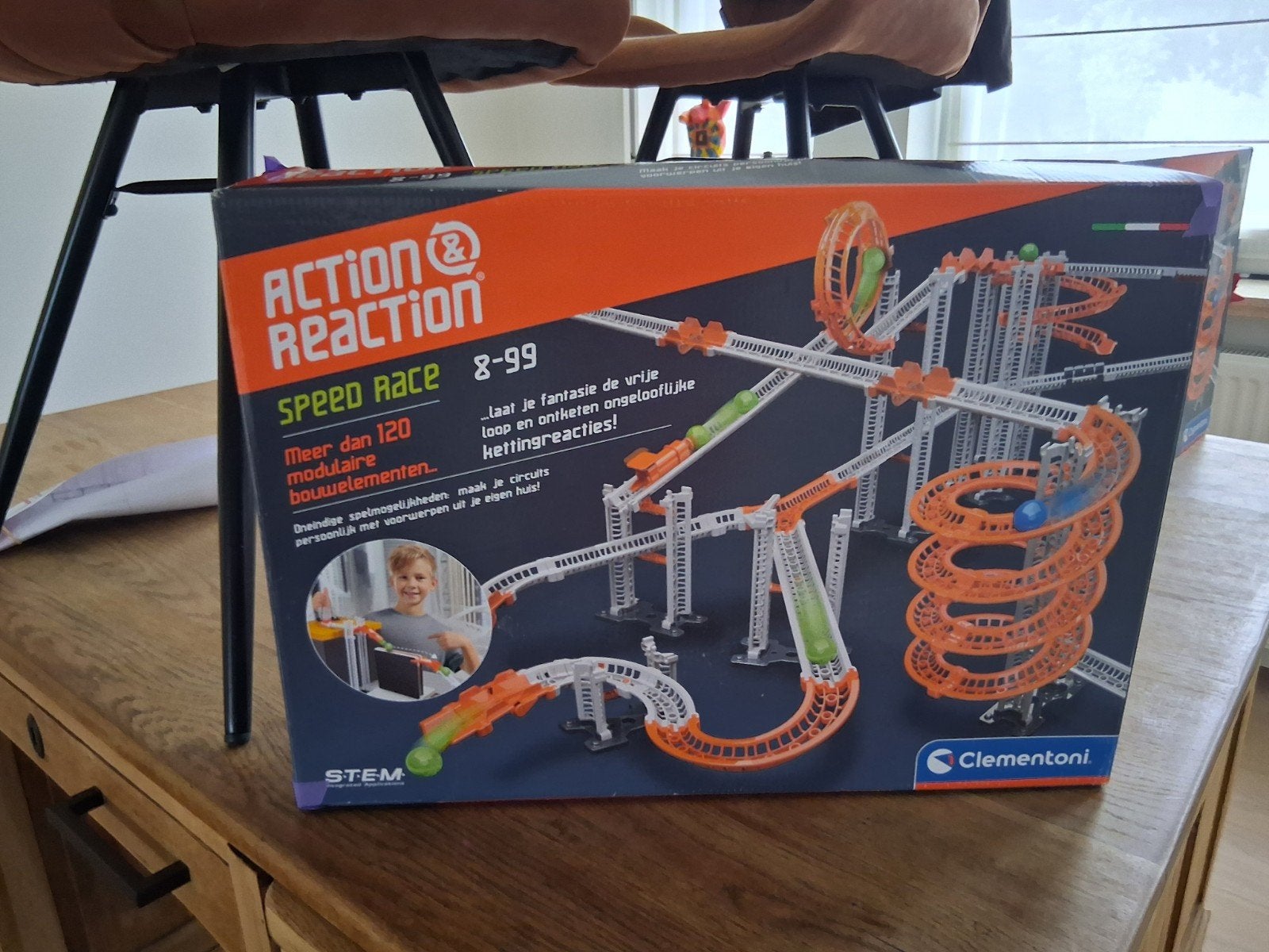 actionreaction speed race knikkerbaan bekijk de beschrijving, Ophalen, Zo goed als nieuw