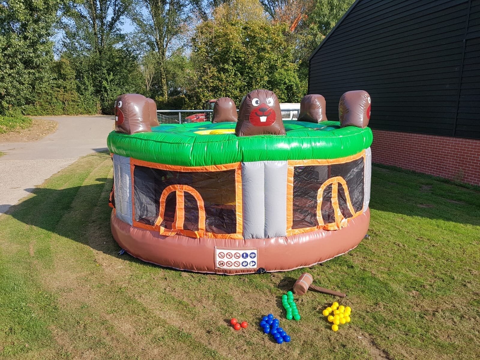 Springkasteel sla de mol, Enlèvement