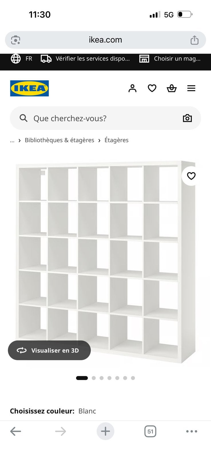 Meuble cube ikea, Enlèvement, Utilisé
