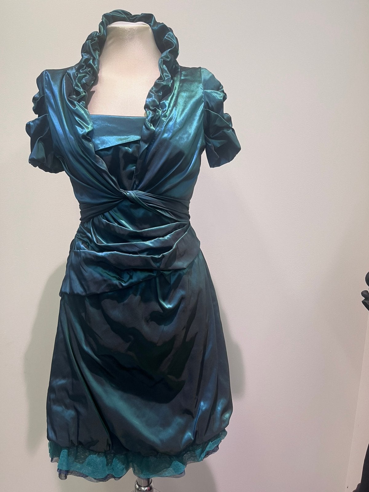 Vera Mont kleed met vestje Maat 36, Kleding | Dames, Gelegenheidskleding, Zo goed als nieuw, Cocktailjurk, Maat 36 (S), Blauw