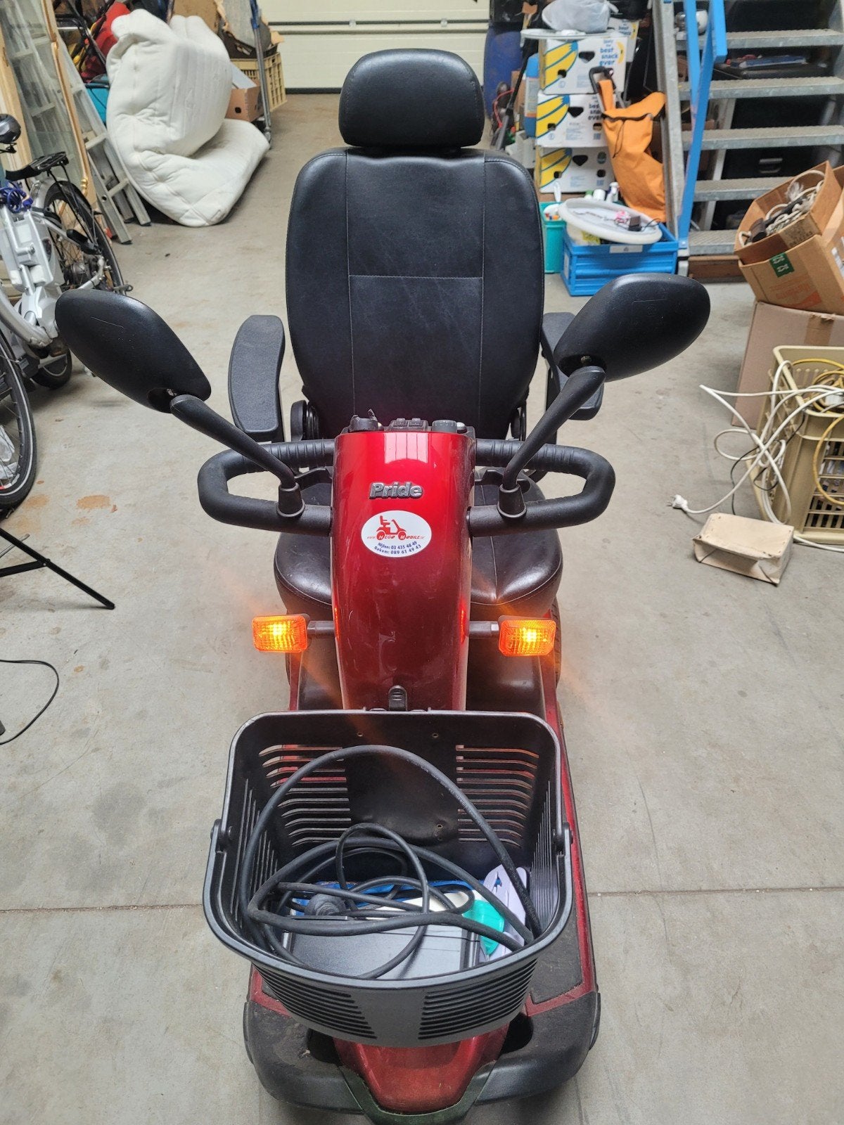 Pride elektrische scootmobiel – 3 wielen – rood, Ophalen, Pride