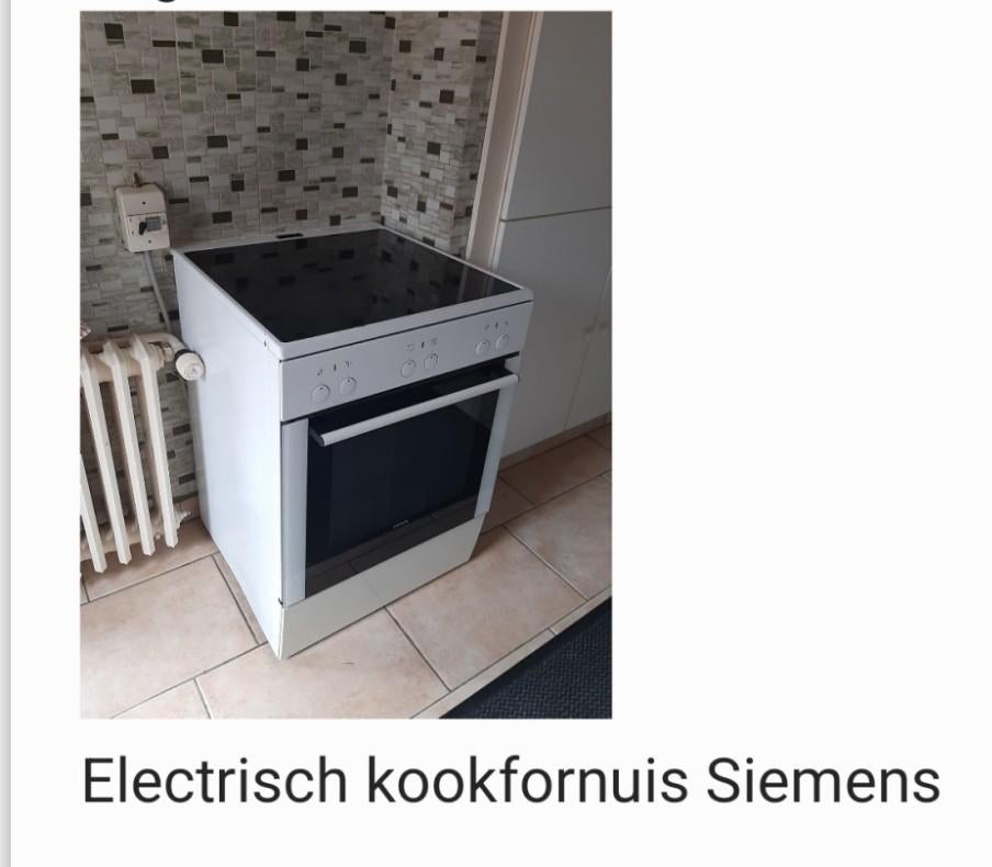 Elektronisch kookfornuis Siemens, Ophalen