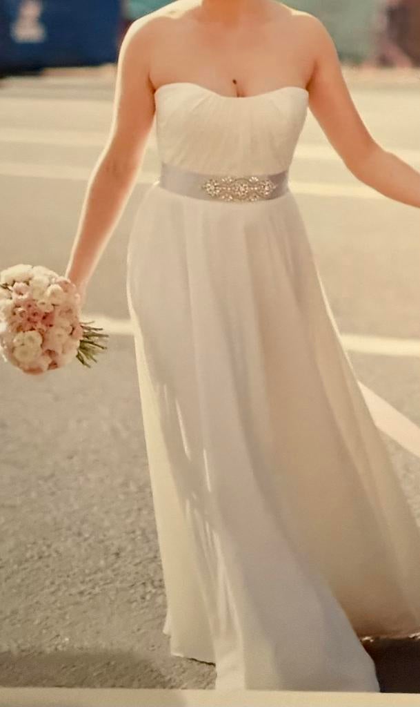 Elegante trouwjurk in empirestijl., Kleding | Dames, Trouwkleding en Trouwaccessoires, Zo goed als nieuw, Trouwjurk, Ophalen