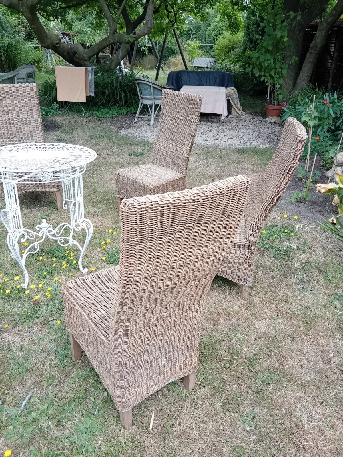 6 terrasstoelen, Ophalen