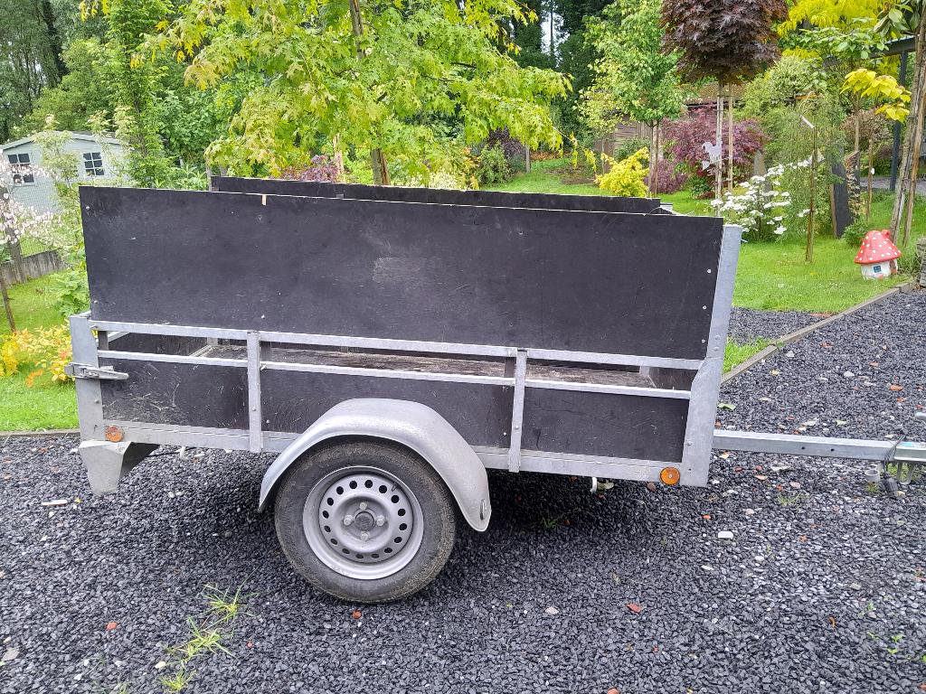 Remorque 1 essieu rehaussée, Auto diversen, Aanhangers en Bagagewagens, Ophalen, Zo goed als nieuw