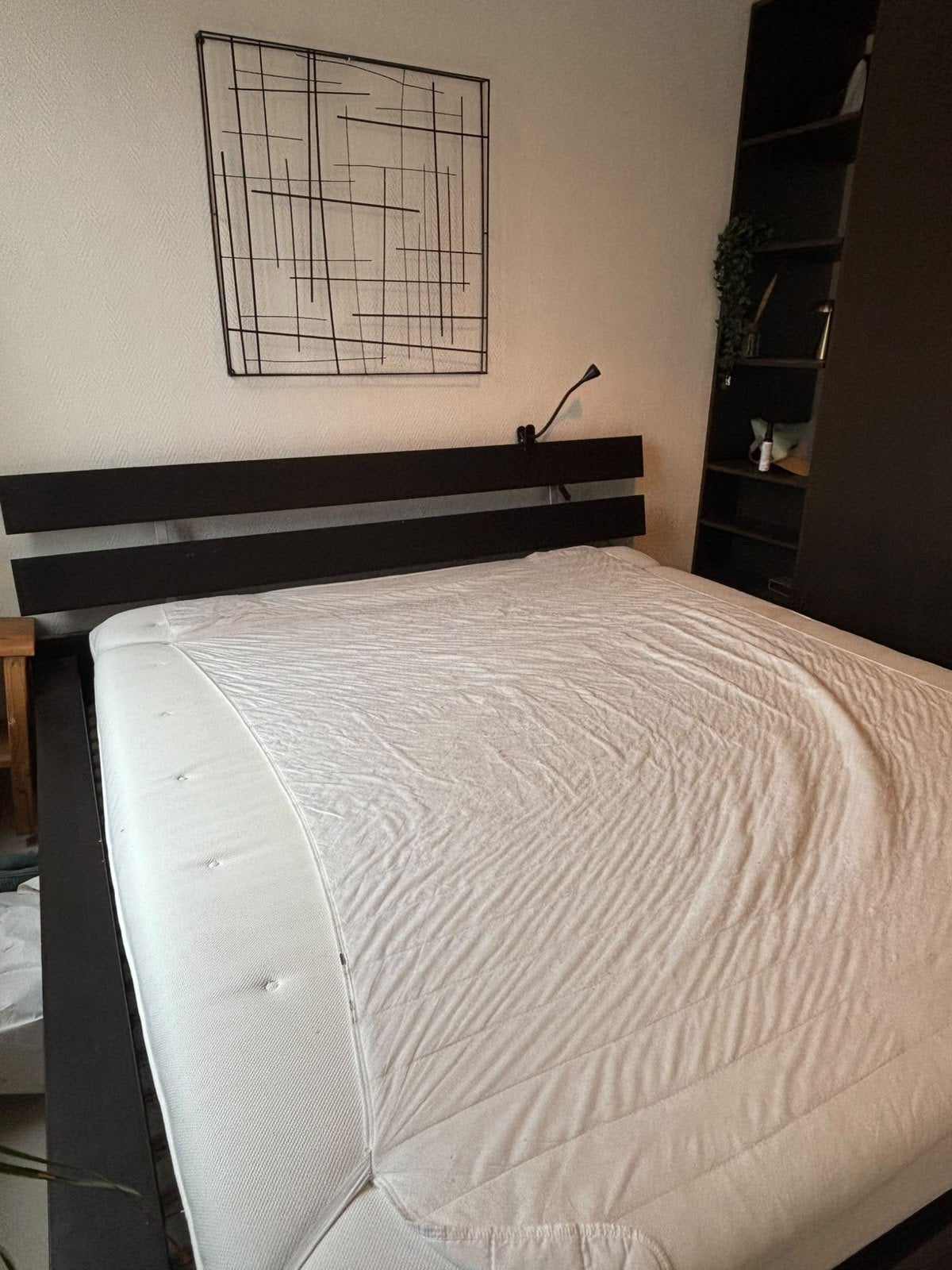 Lit Hyllestad 180 IKEA, Maison & Meubles, Enlèvement, Utilisé