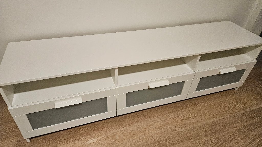 Meuble TV - IKEA Brimnes (Blanc), Moins de 100 cm, 150 à 200 cm, Comme neuf, Enlèvement
