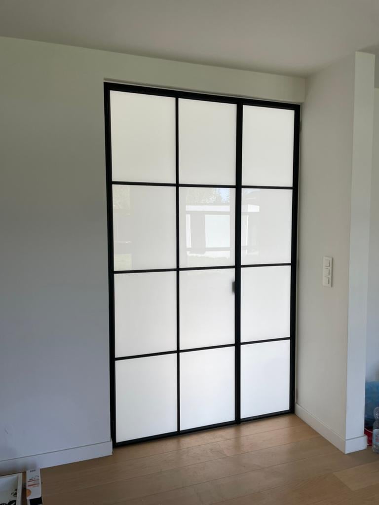 Stalen binnendeur, Ophalen, Zo goed als nieuw, Glas, Binnendeur