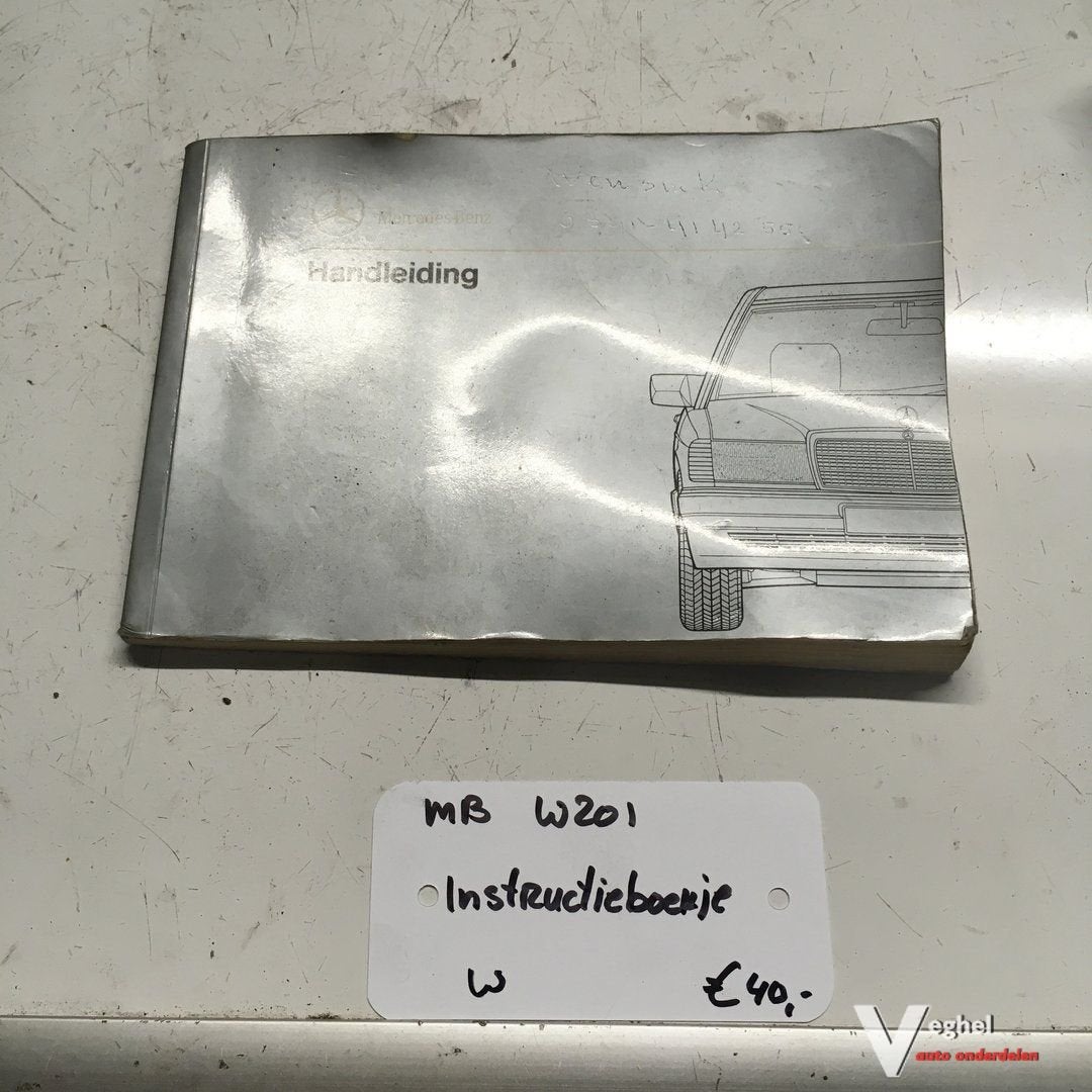 Mercedes W201 Instructieboekje, Enlèvement ou Envoi