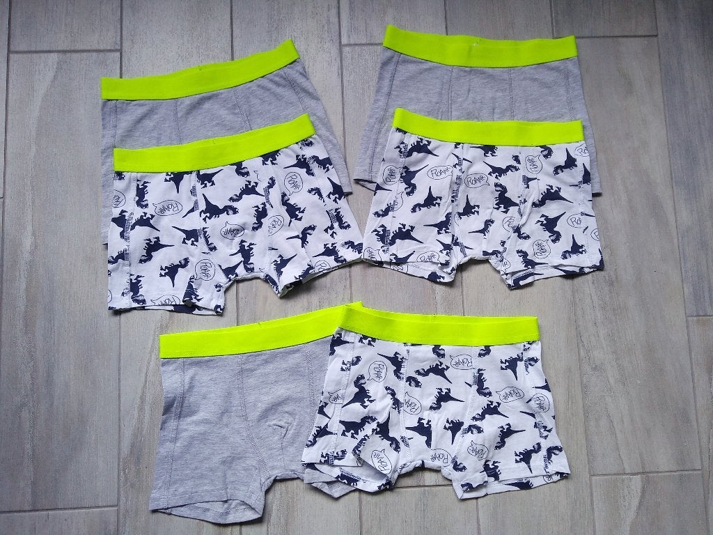★ M134/140 - 3 nieuwe sets onderbroeken dino, Enfants & Bébés, Vêtements enfant | Taille 134, Enlèvement ou Envoi, Neuf, Garçon