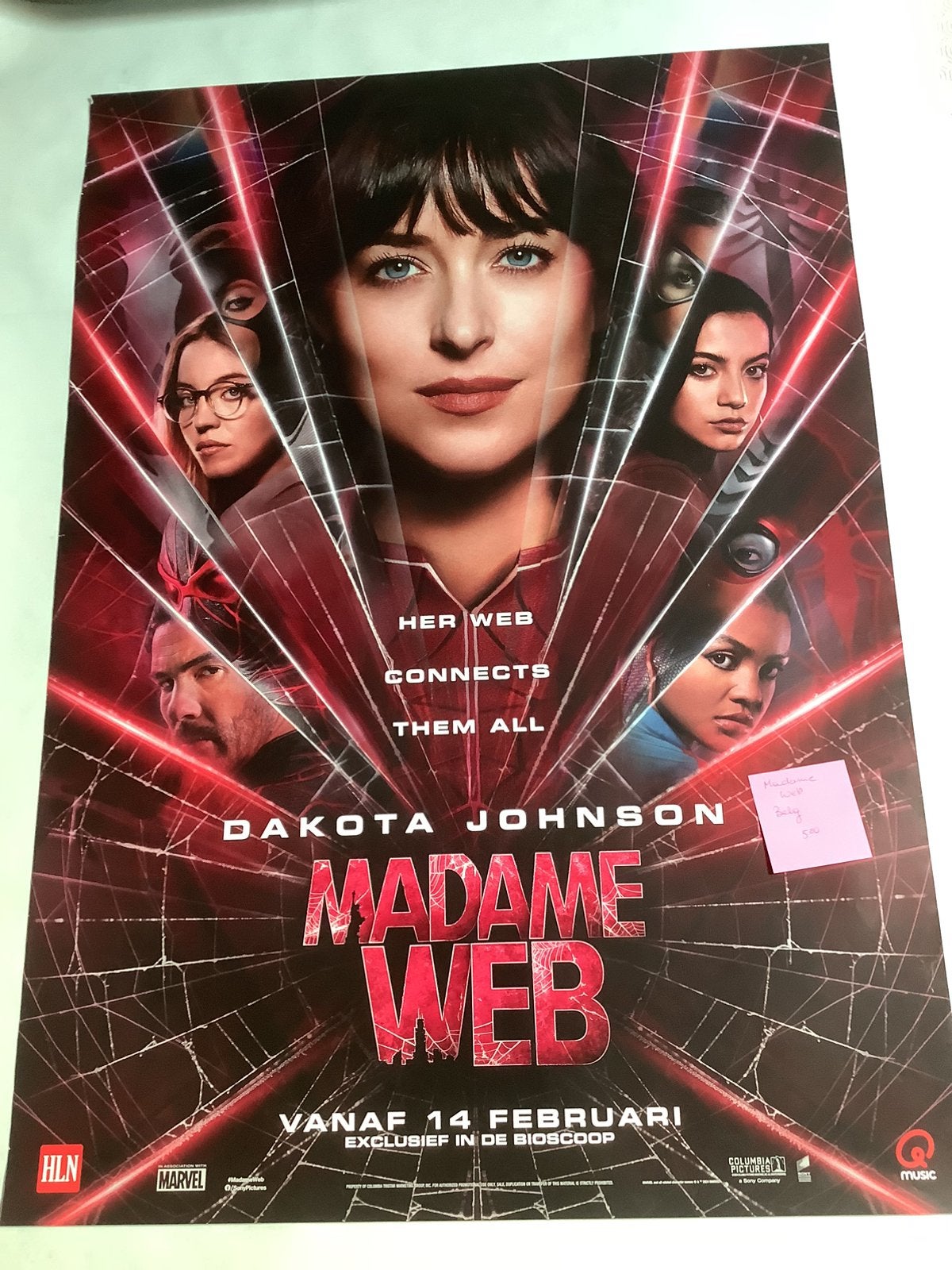 MADAME WEB   filmposter 70-100 cm, Verzamelen, Verzenden, Zo goed als nieuw