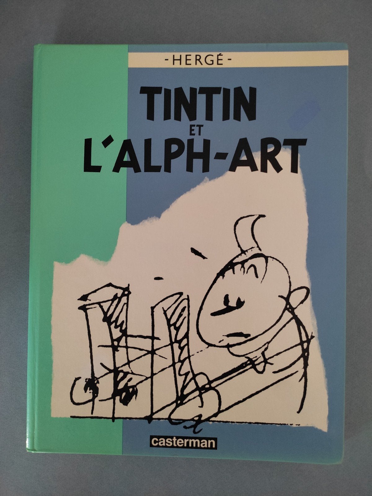 Tintin et l'Alph-Art - Édition originale Casterman 1986, Livres, Enlèvement ou Envoi, Une BD, Utilisé, Hergé.