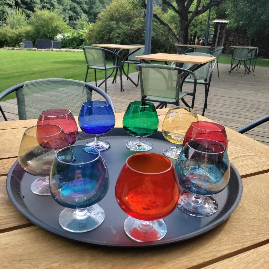 Verres colorés vintage, Antiquités & Art, Enlèvement