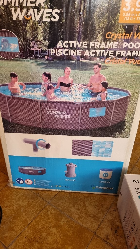 Piscine, 200 à 400 cm, 300 cm ou plus, Rond, Comme neuf