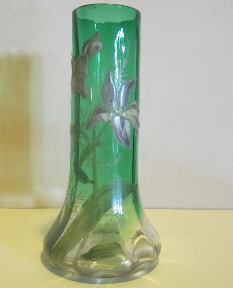 Antieke art nouveau Montjoye, Legras vaas, ca 1910, Verzenden