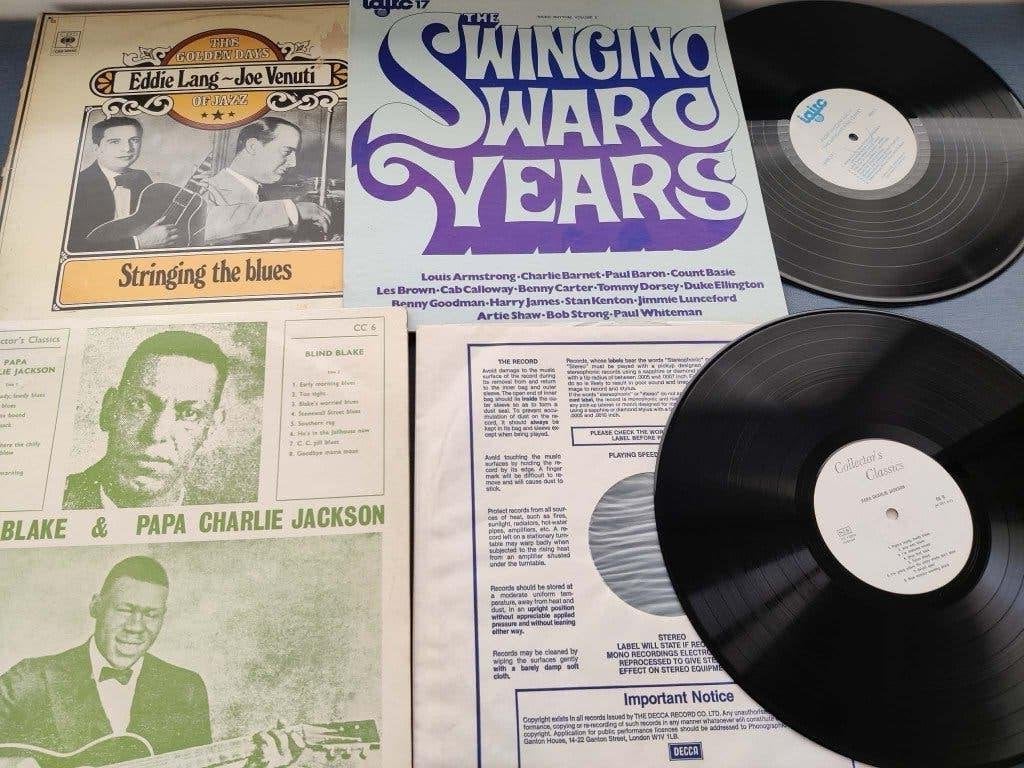 lot blues (blind blake + swinging war years + eddie lang-joe, Cd's en Dvd's, Vinyl | Jazz en Blues, Ophalen of Verzenden, Blues