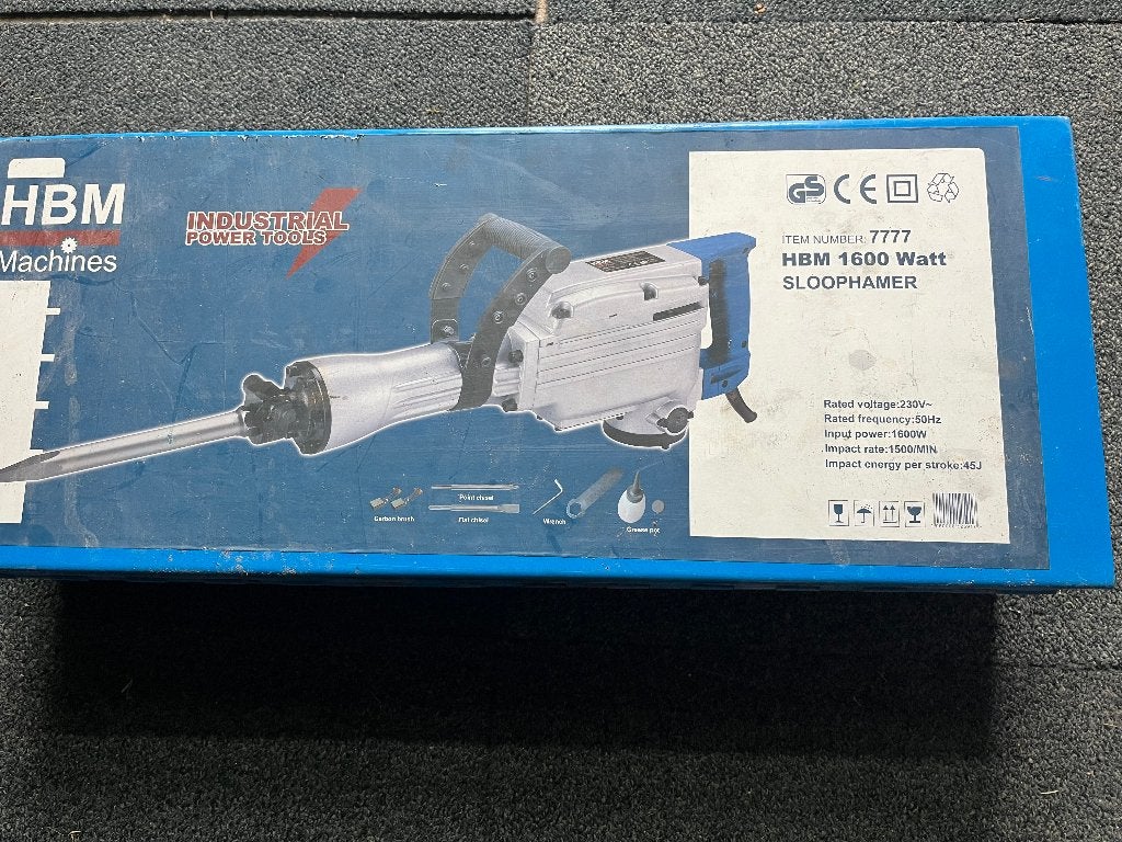 sloophamer HBM 1600 watt, Bricolage & Construction, Outillage | Foreuses, Enlèvement, Utilisé, 600 watts ou plus, Autres types