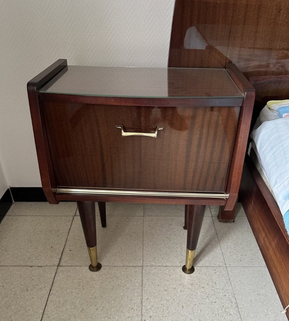 2 tables de chevet vintage, Enlèvement