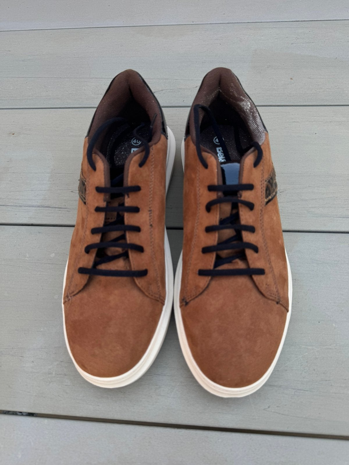 Bel&Bo schoenen bruin, witte zool , maat 40, Enlèvement, Neuf, Brun