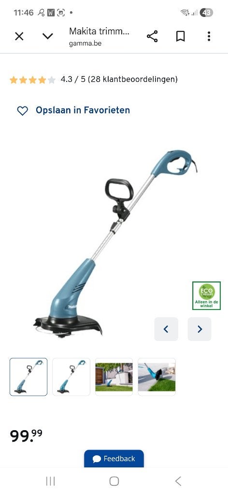 Makita grastrimmer, Neuf, Électrique, Enlèvement, Makita