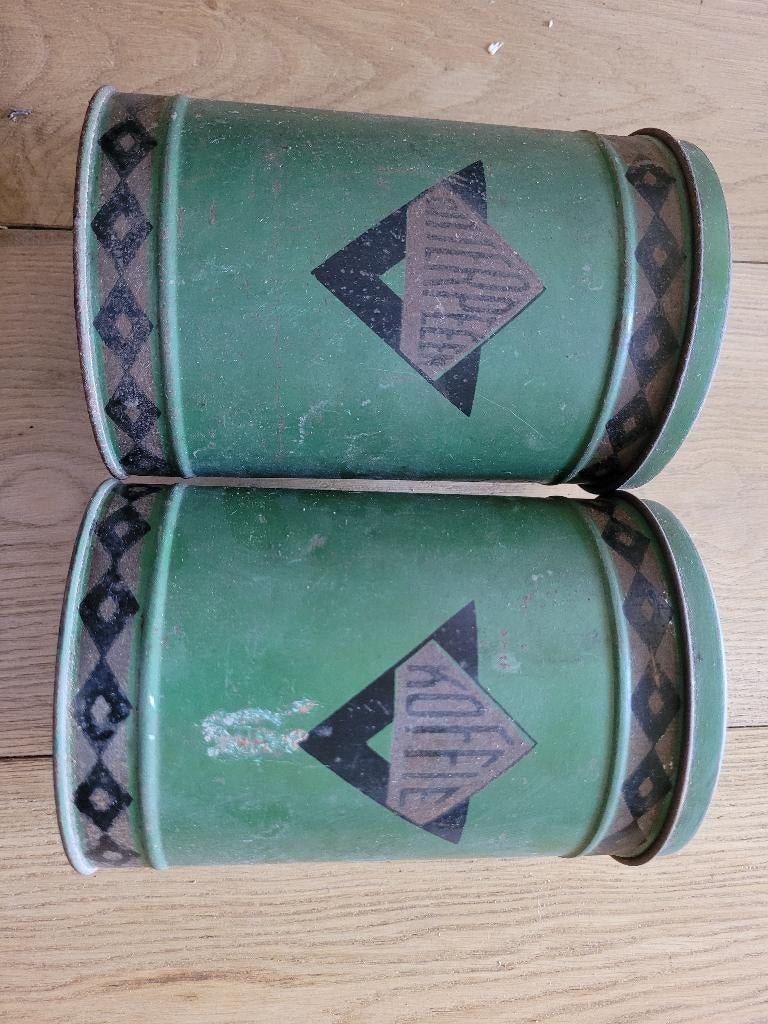 2 vintage blikken – Bitterpeen / koffie, Enlèvement, Utilisé, Café, Autres marques