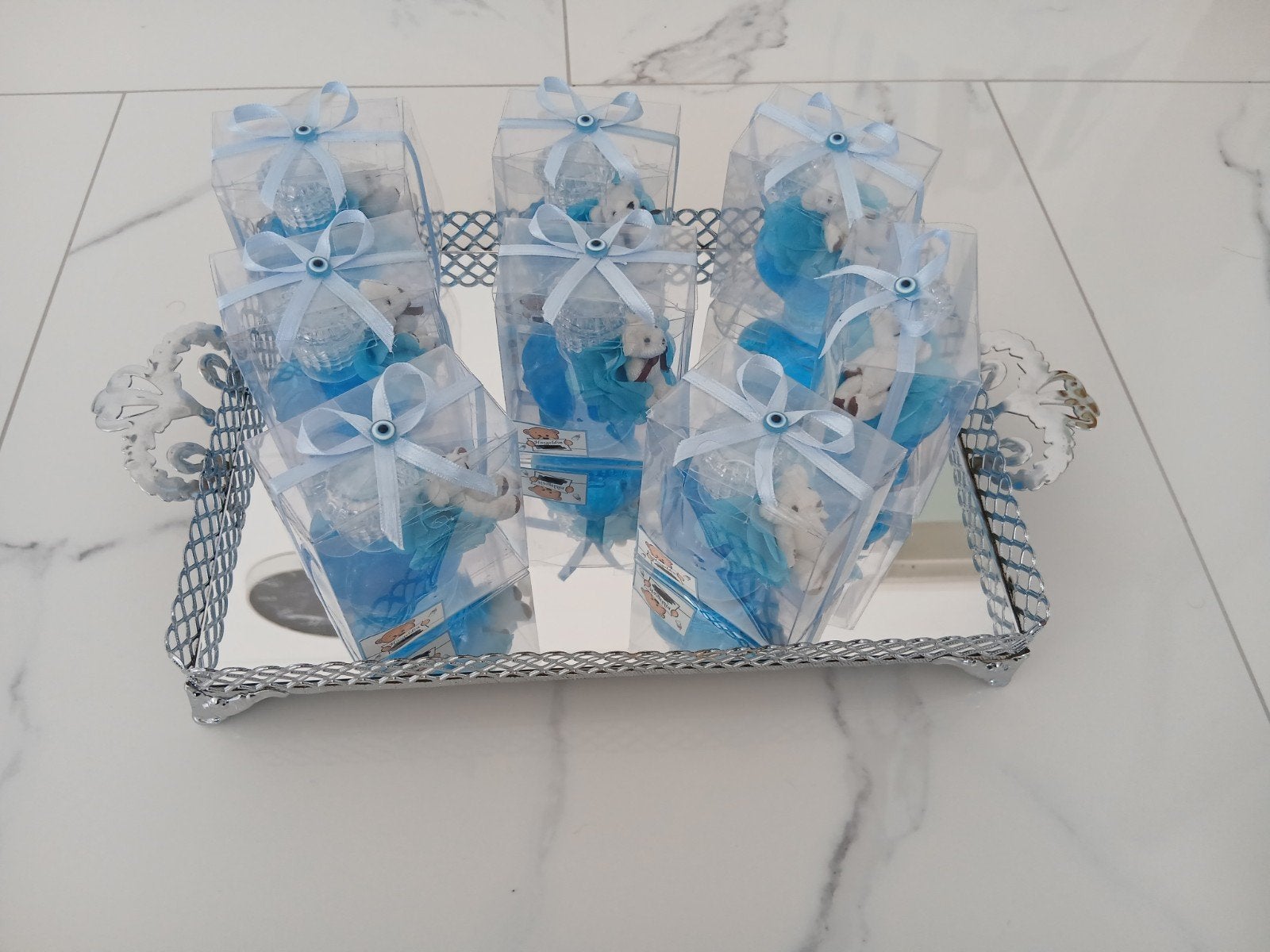 Geboorte parfums met plateau 8 stuks met, Ophalen
