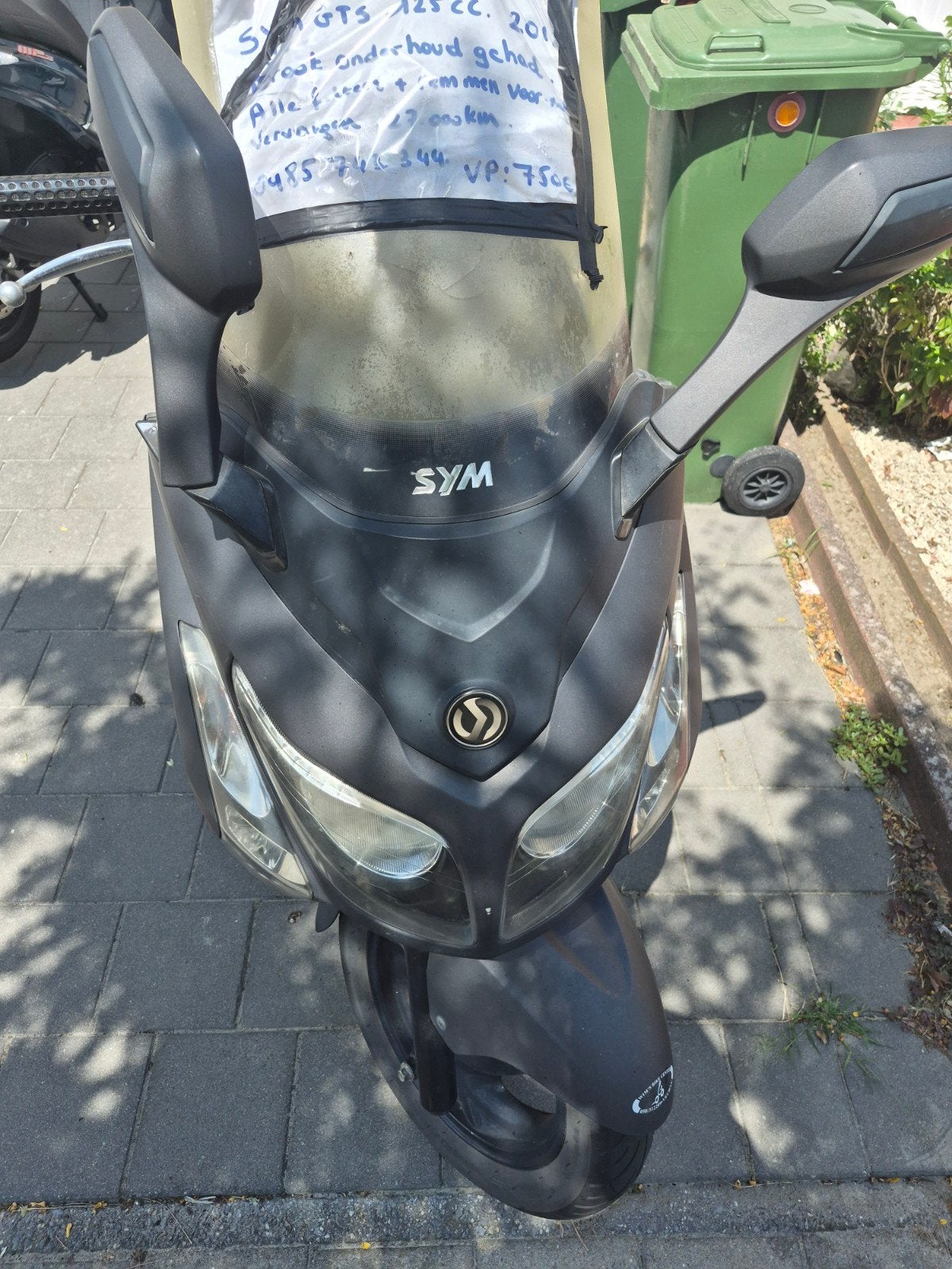 Sym gts 125cc, Ophalen