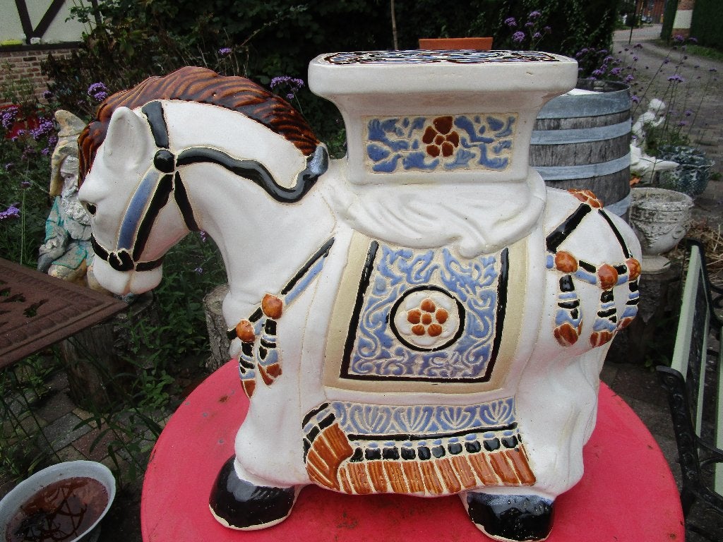 porte plante cheval mid-century, Antiquités & Art, Curiosités & Brocante, Enlèvement