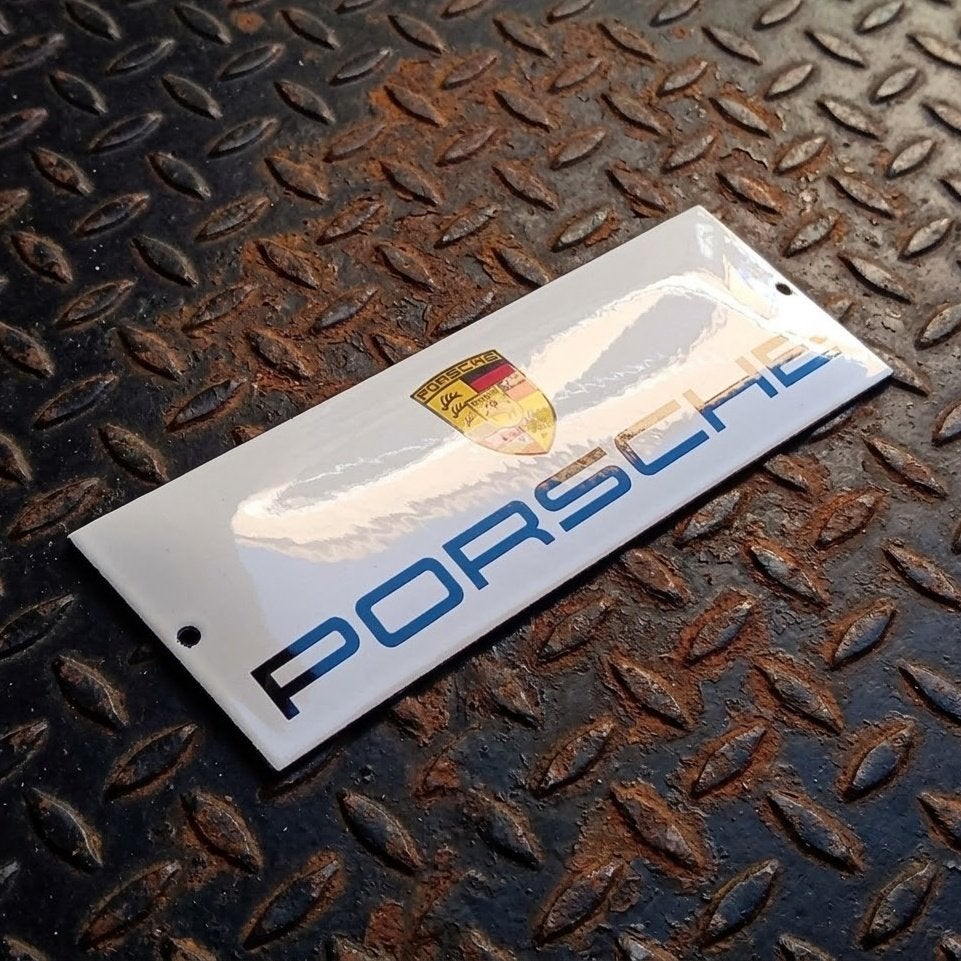 Emaille Reclamebord PORSCHE Dealer Garage Vintage Racing GT3, Verzenden, Gebruikt, Reclamebord
