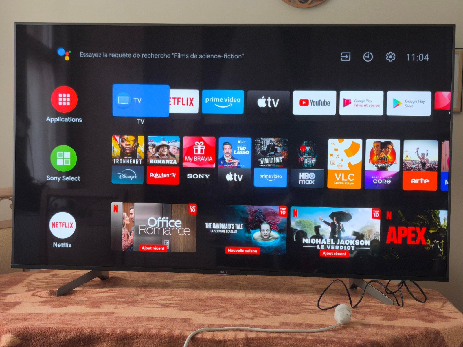 Sony Bravia 65" 4K HDR 800 Hz,Gaming,Android,Google TV, Wifi, Enlèvement, LED, Sony