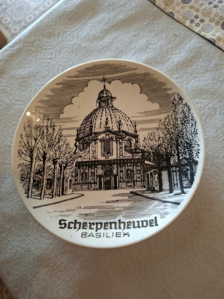 Bordje : Basiliek van Onze-Lieve-Vrouw van Scherpenheuvel, Verzamelen, Ophalen of Verzenden, Zo goed als nieuw, Overige typen
