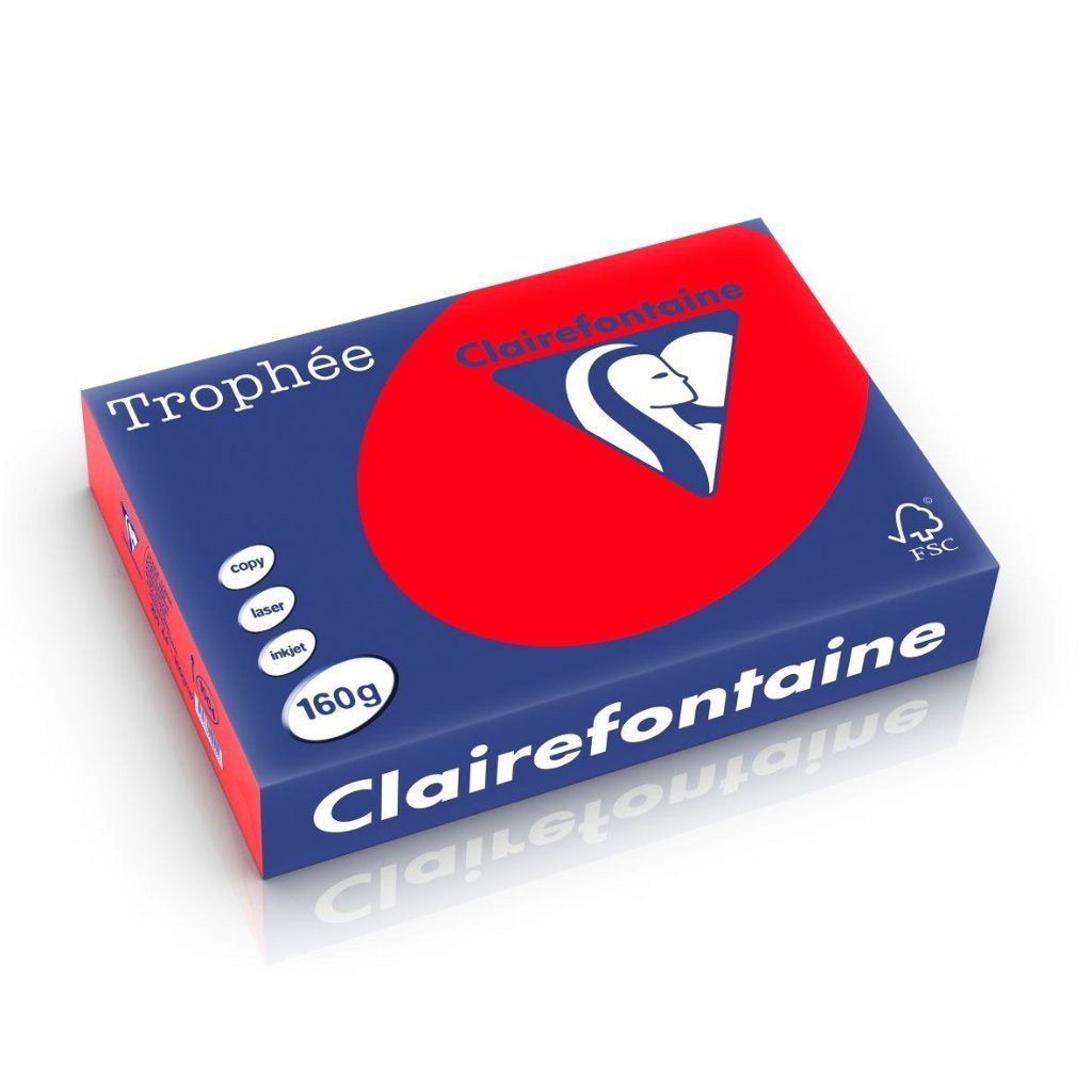 Clairefontaine A4-papier, 160 g, koraalrood, 250 vellen, Enlèvement ou Envoi, Neuf