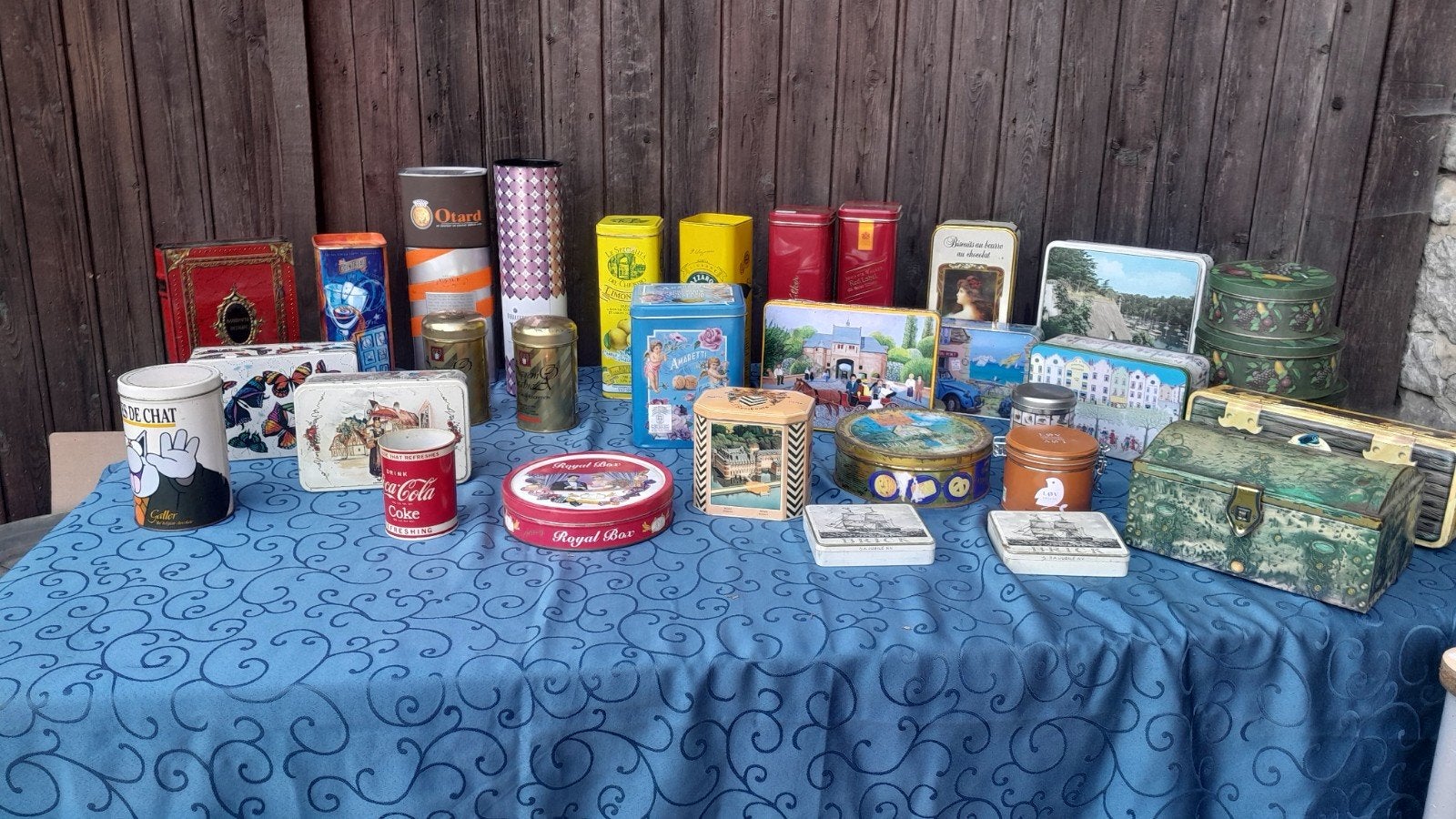 Anciennes boîtes en fer (30), Collections, Boîte en métal, Enlèvement