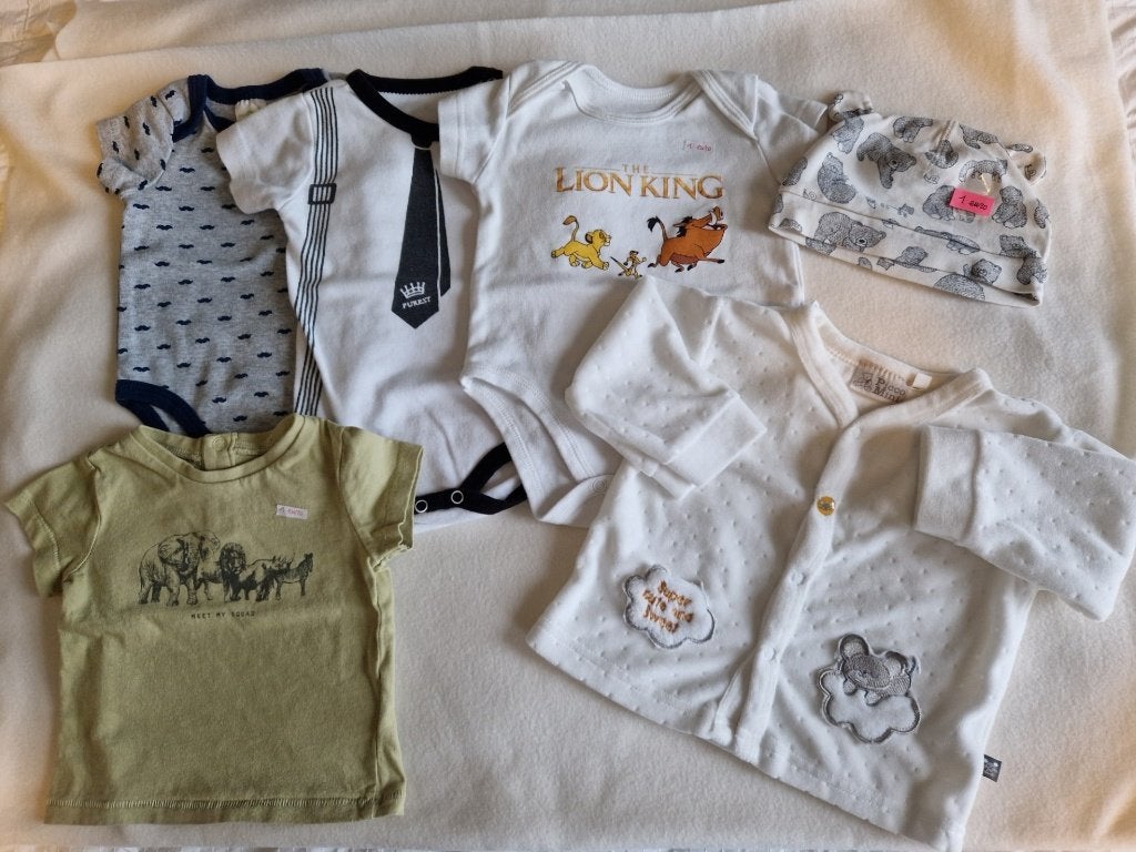 zomer jongen samen 6 stuks maat 0-3 mnd, Kinderen en Baby's, Ophalen of Verzenden, Maat 56