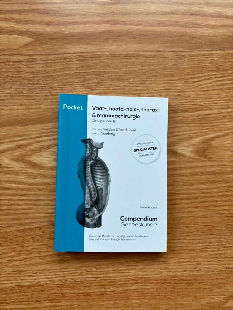 Pocket vaat-, hoofd-hals-, thorax- & mammachirurgie, Ophalen of Verzenden, Zo goed als nieuw, Overige wetenschappen