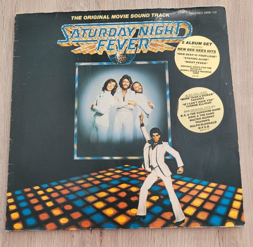 Saturday Night Fever dubbel elpee, 12 pouces, Enlèvement ou Envoi, Autres genres, Utilisé
