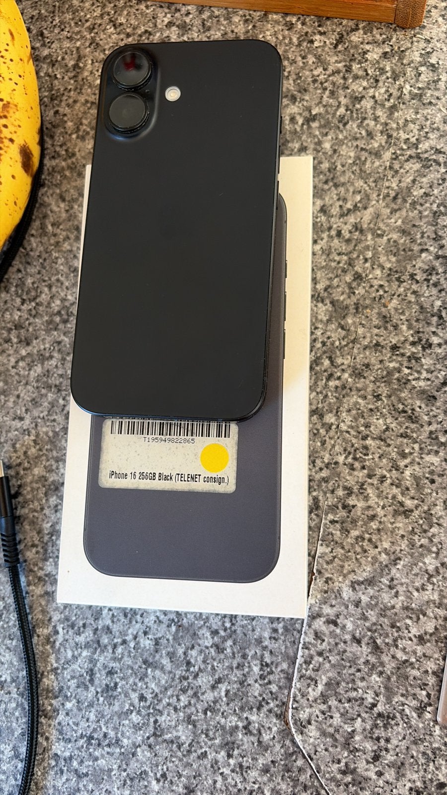 iPhone 16  zwart 265 gb, Enlèvement, Comme neuf, Noir, IPhone 16