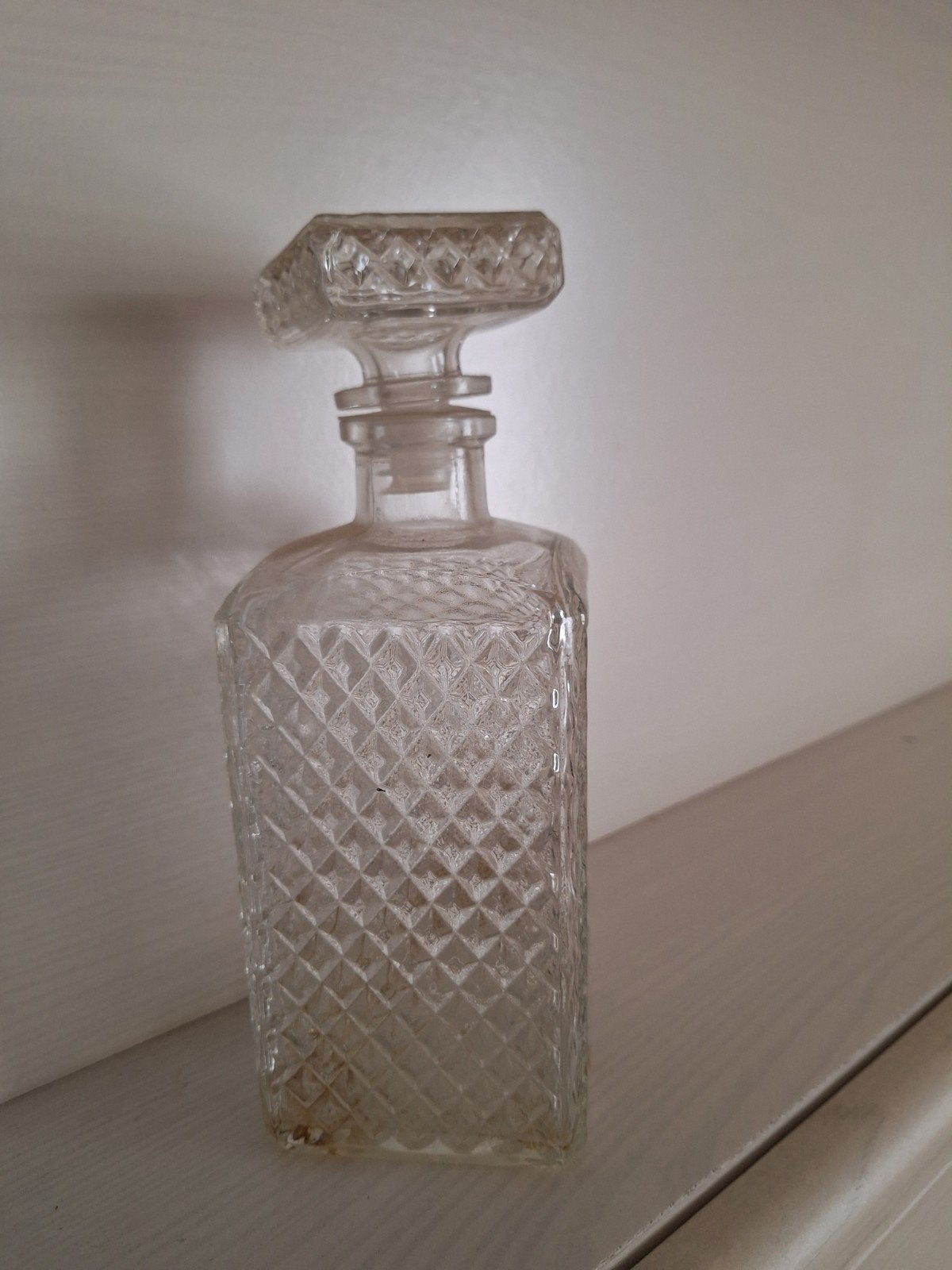 vintage glazen karaf, Ophalen