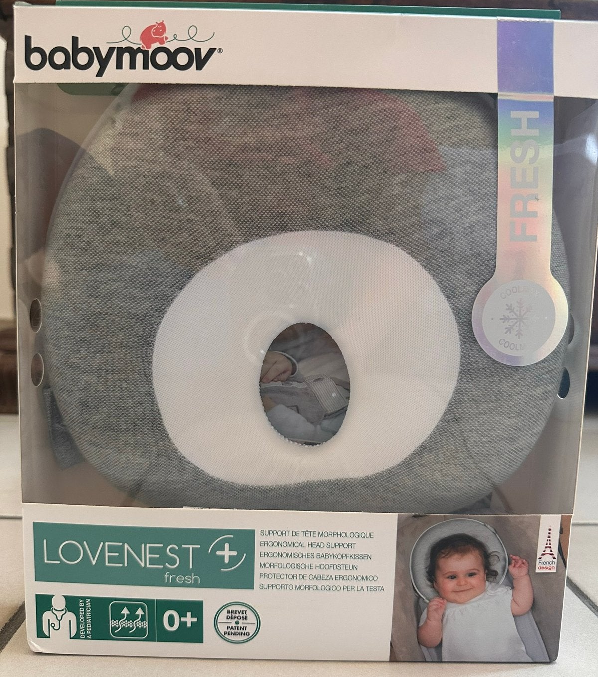 Coussin de tête morphologique bébé Babymoov Lovenest+ Fresh, Enlèvement, Comme neuf