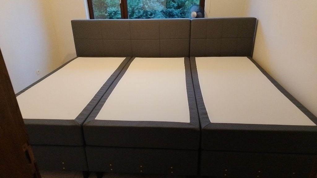 BOXSPRING 3 STUKS  SAMEN 125 € VANDAAG AFHALEN, Enlèvement, Utilisé, 90 cm