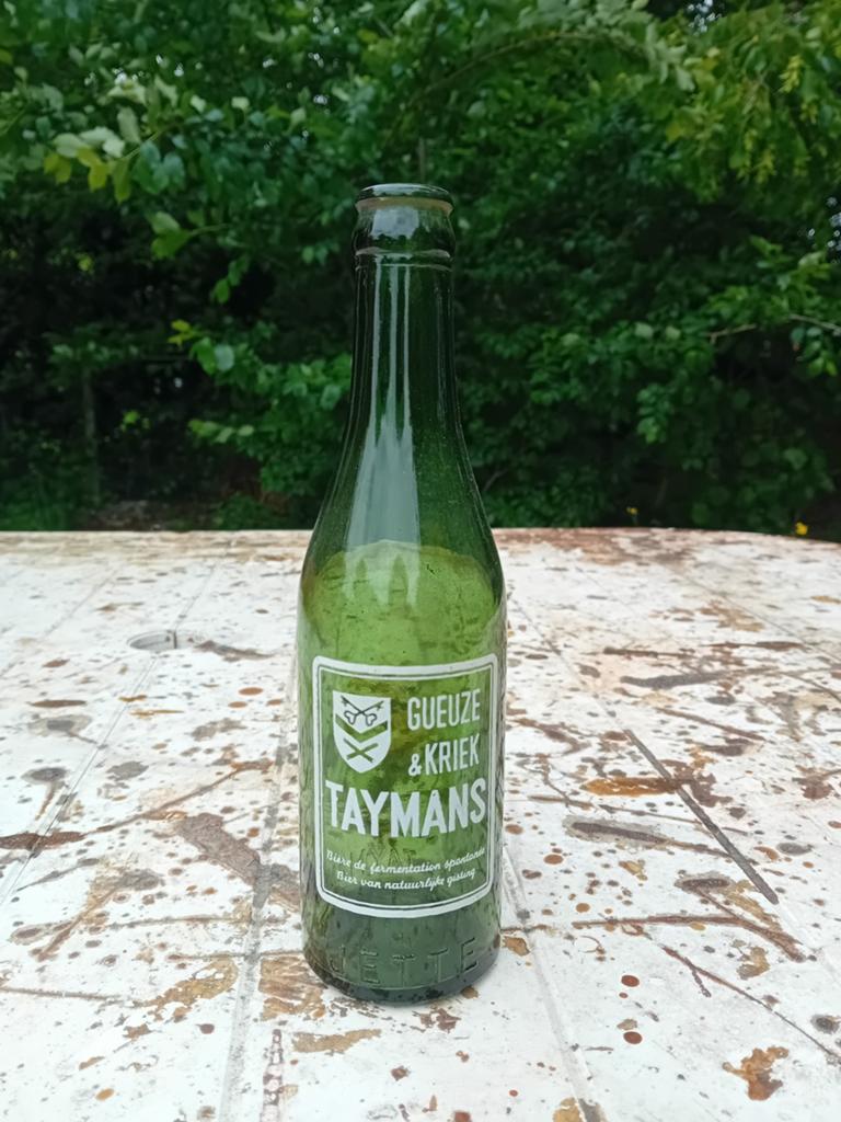 Oude vintage bierfles geuze brouwerij Taymans Jette, Enlèvement ou Envoi