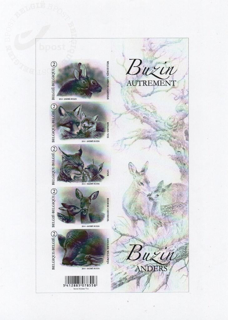 Belgique : les oiseaux de Buzin, Verzenden, Orginele gom, Postfris, Overig