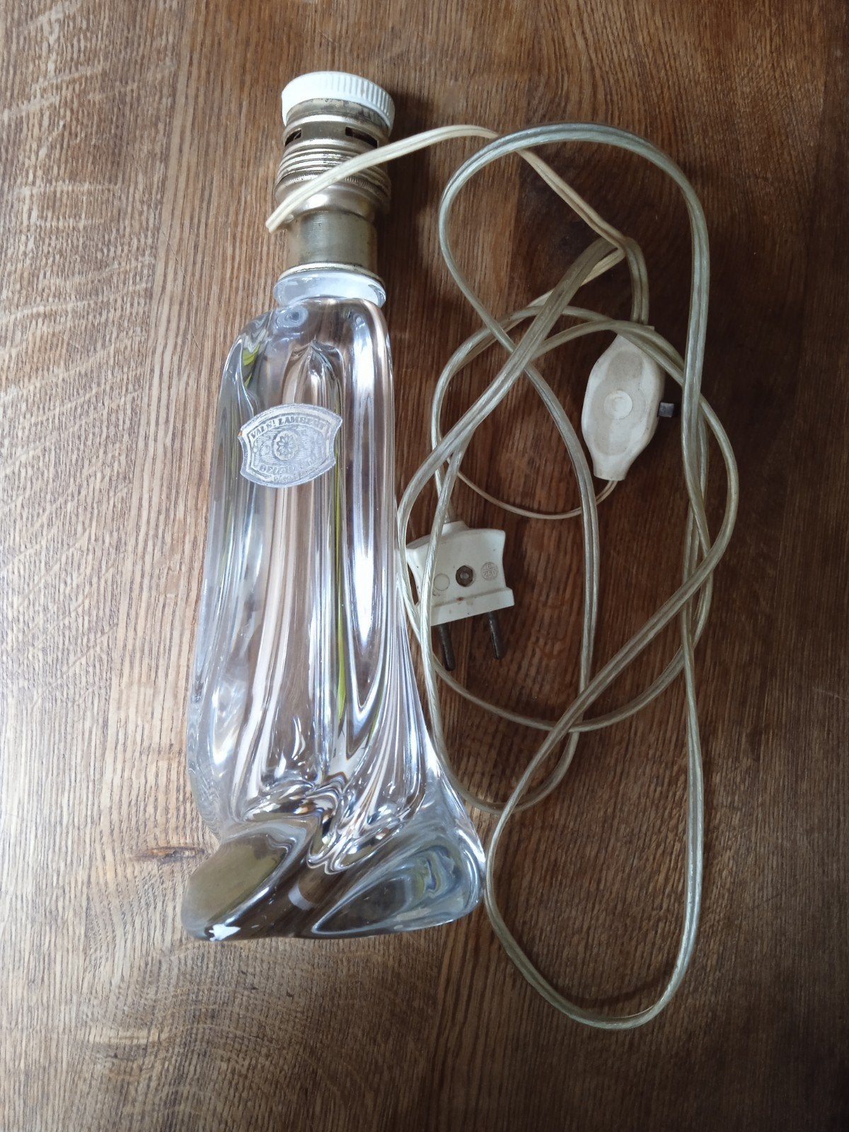 Ancienne lampe Val saint Lambert, Enlèvement ou Envoi
