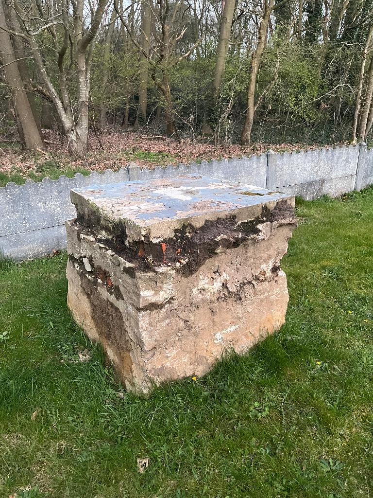 Betonblok, Enlèvement, Utilisé, Béton