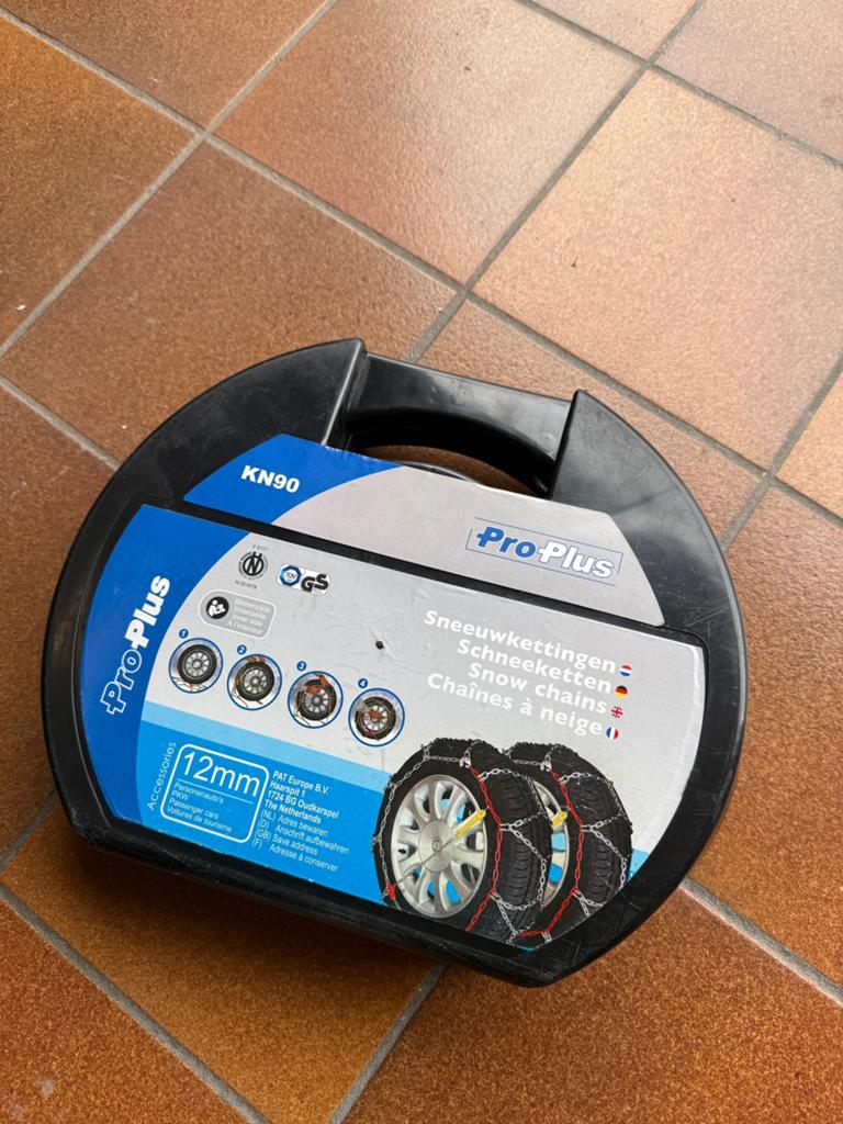 Sneeuwkettingen ProPlus KN90 12mm, Ophalen, Zo goed als nieuw